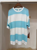 70's sky blue border tee