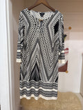 geometric pattern dress