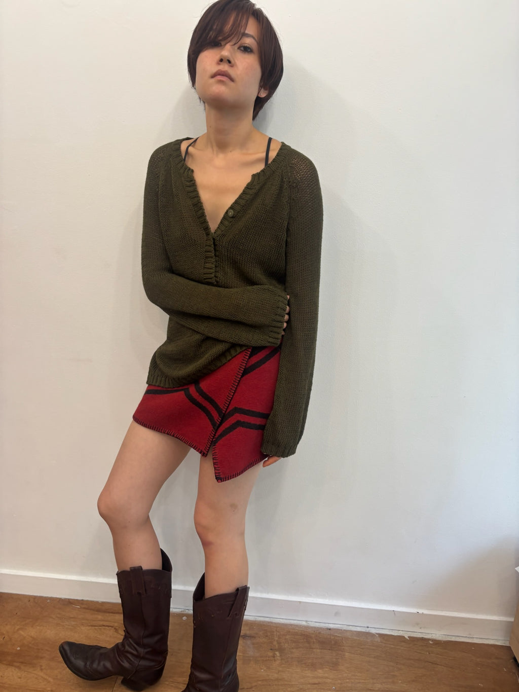 80s Ralph Lauren Country Blanket Wrap Skirt