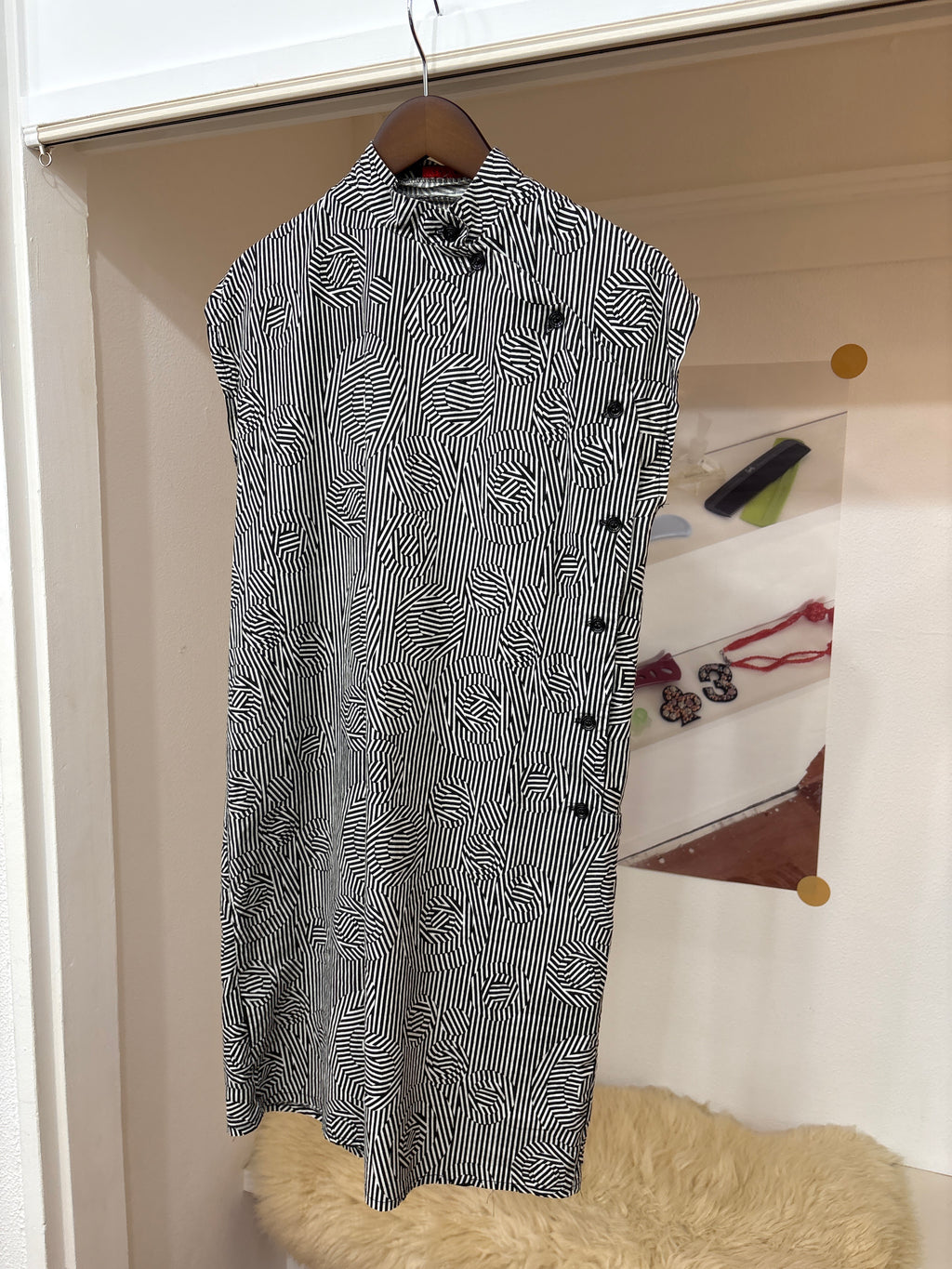 geometric pattern dress