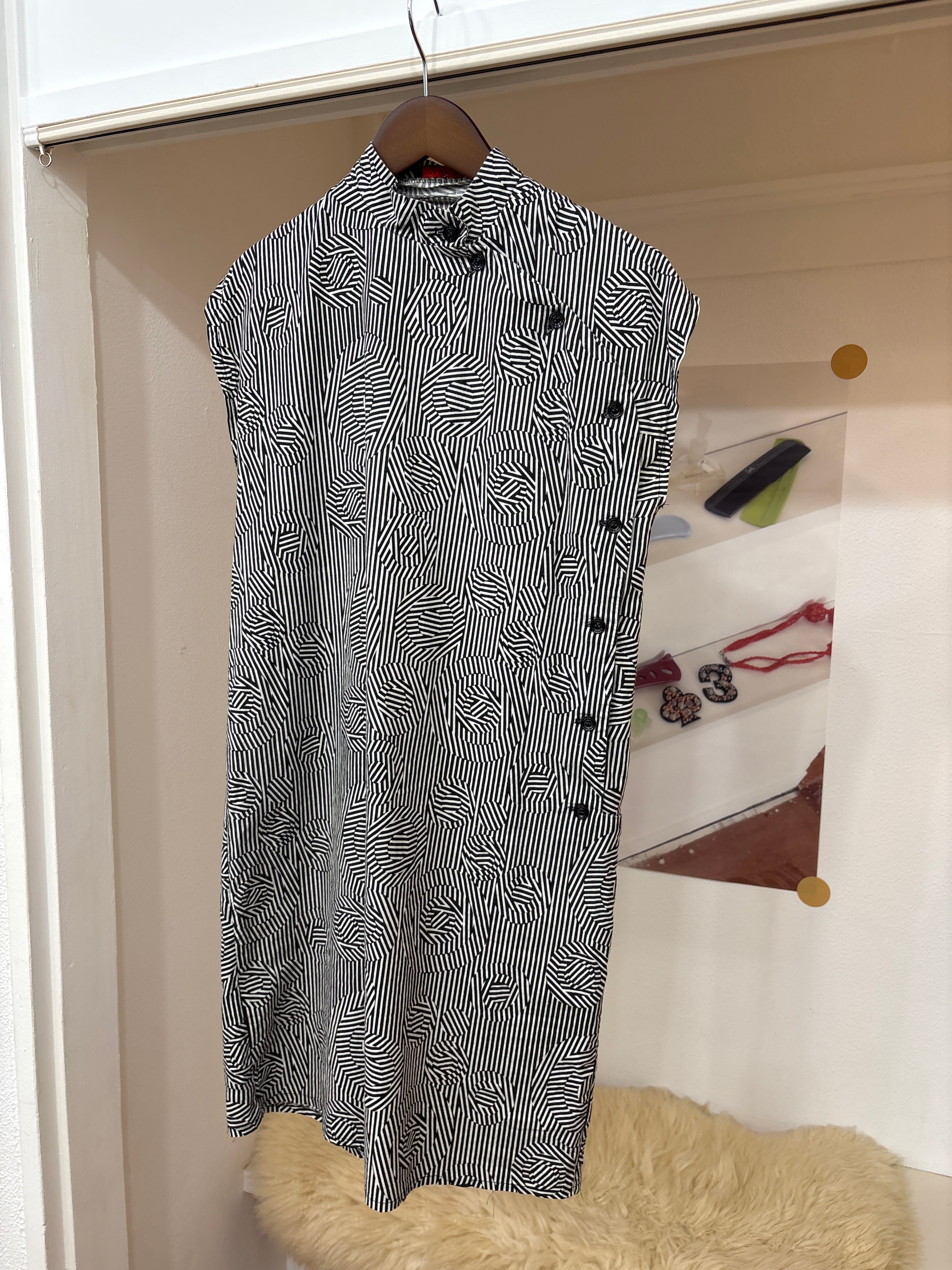 geometric pattern dress