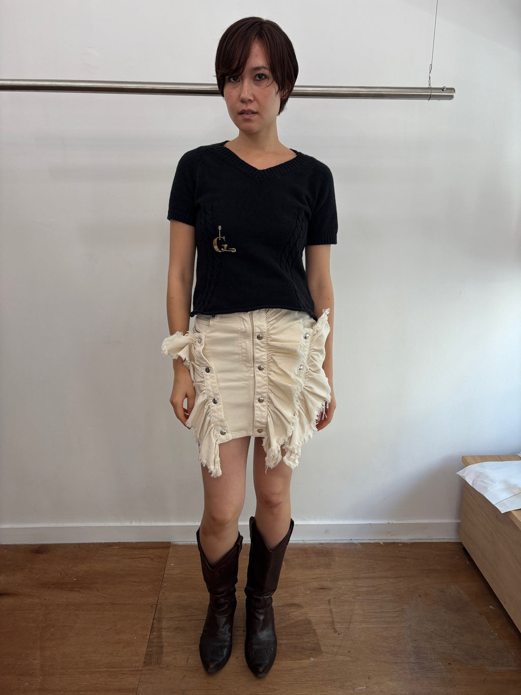 Diesel frill skirt