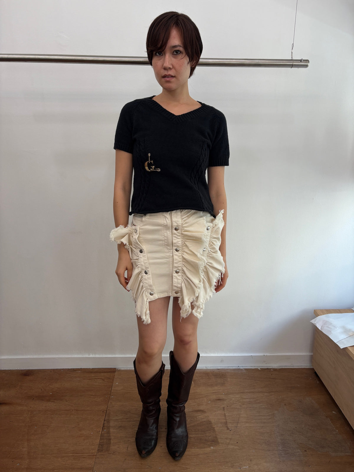 Diesel frill skirt