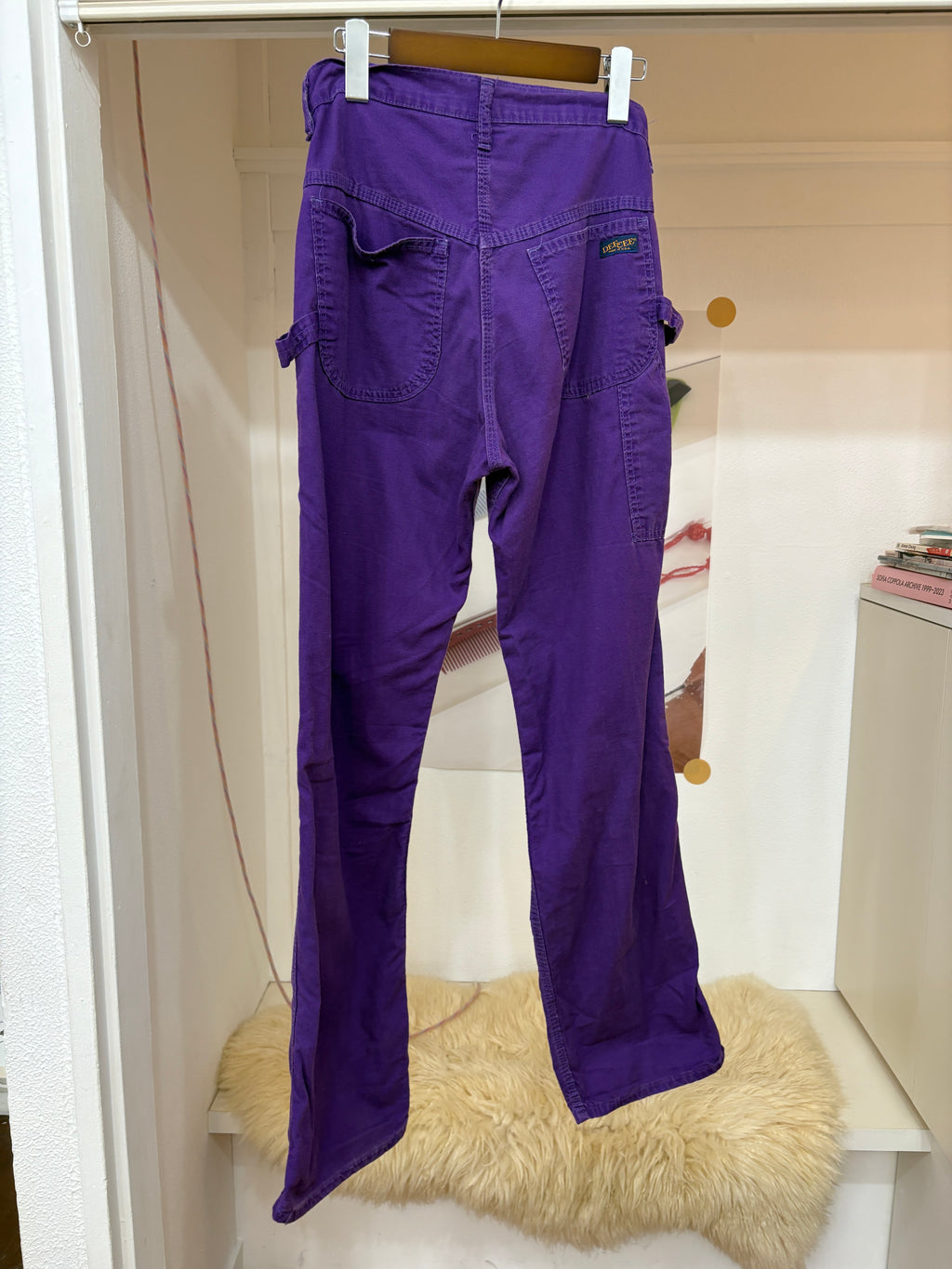 70's purple work pants
