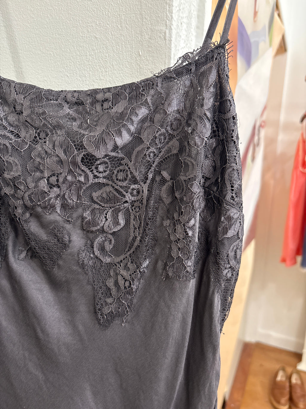 gray lace cami