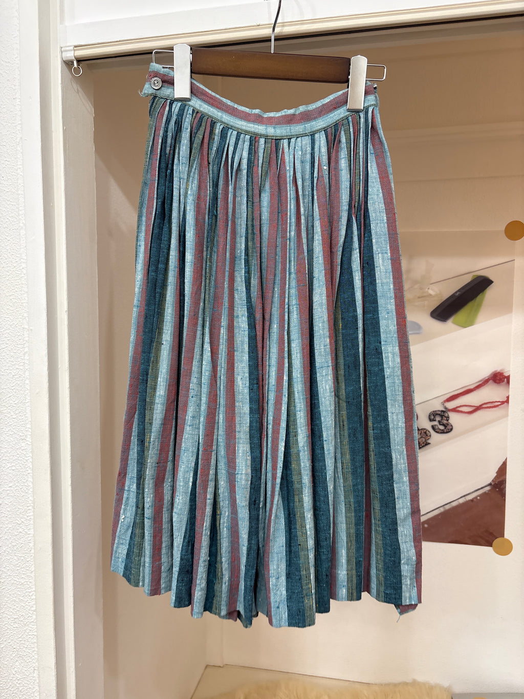vintage stripe skirt