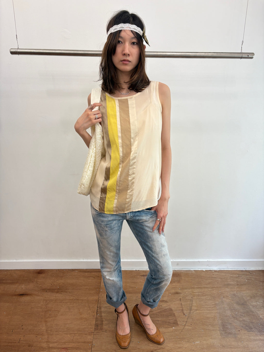 dkny stripe top