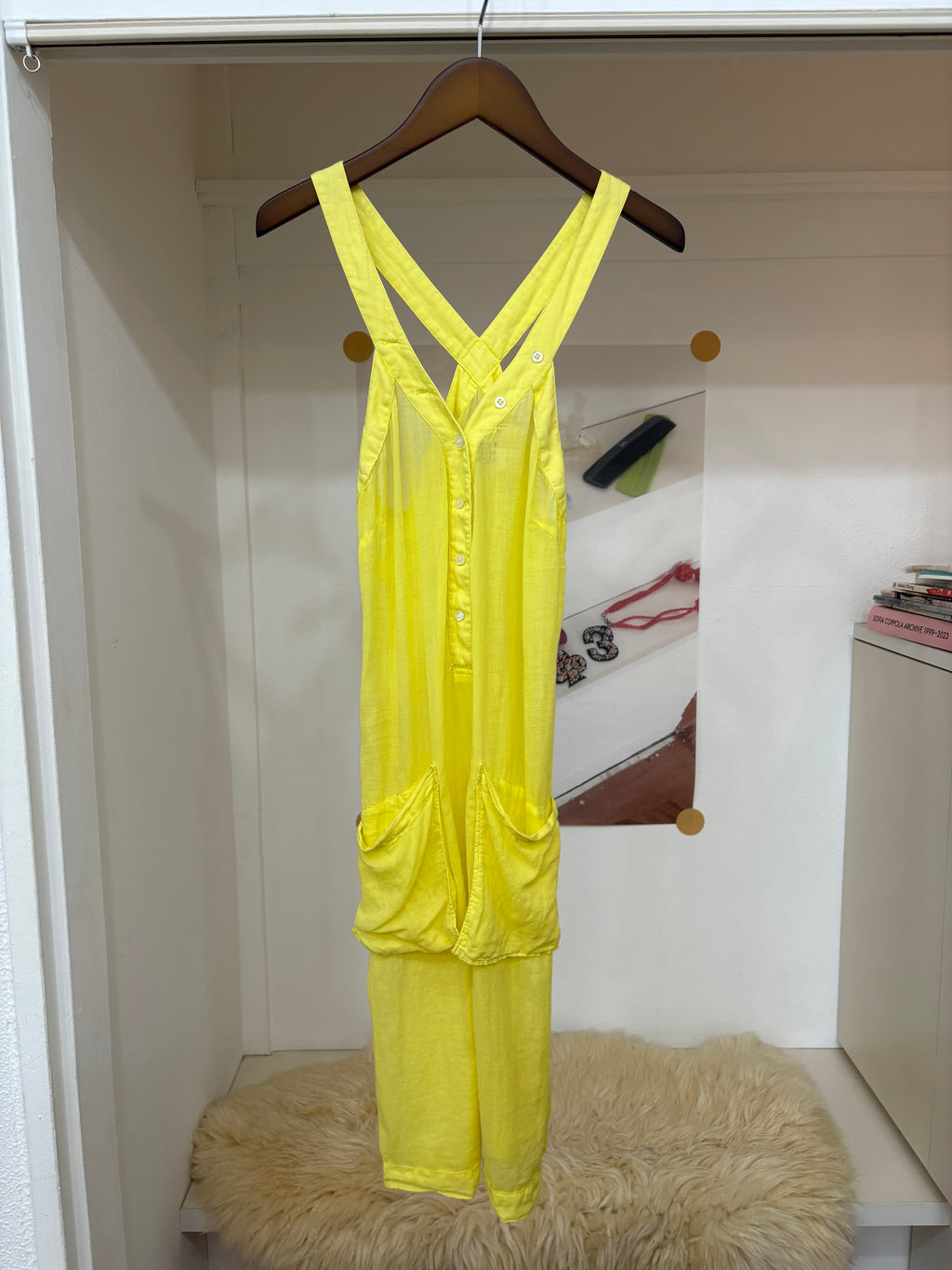 maison margiela kokonoe yellow dress