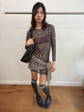 star sheer dress