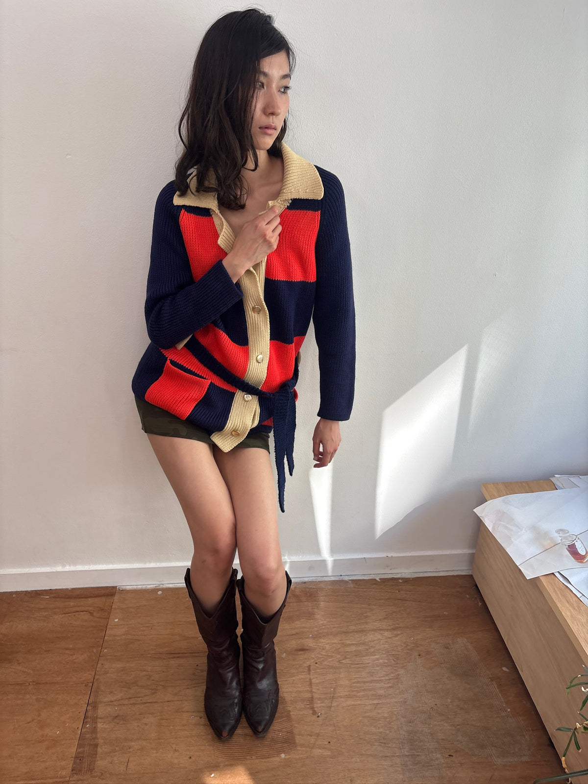 border knit jacket