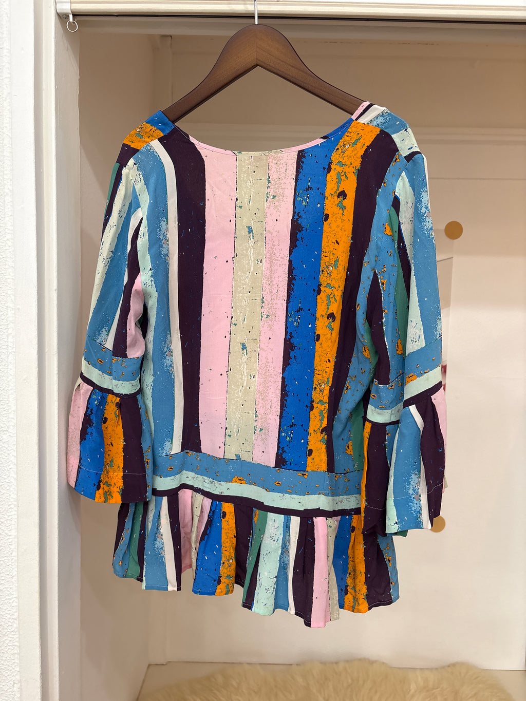 multi stripe tunic