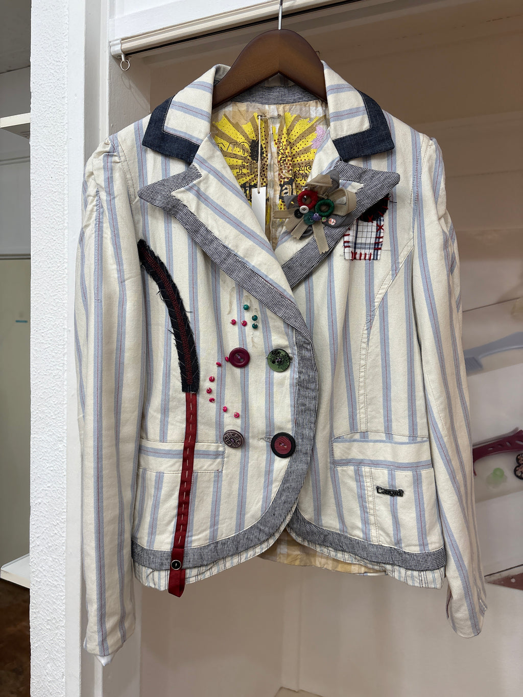 desigual stripe jacket