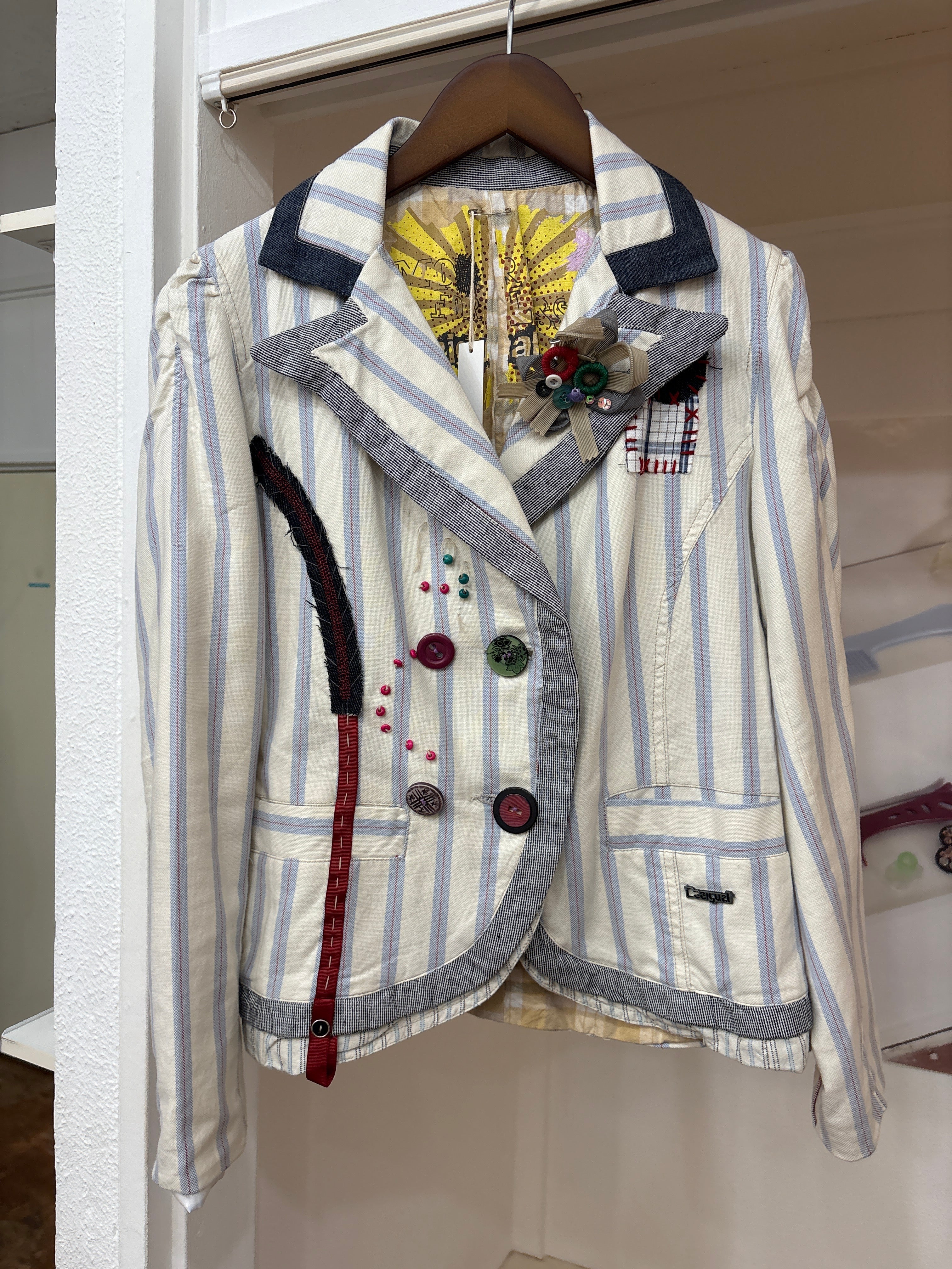 desigual stripe jacket