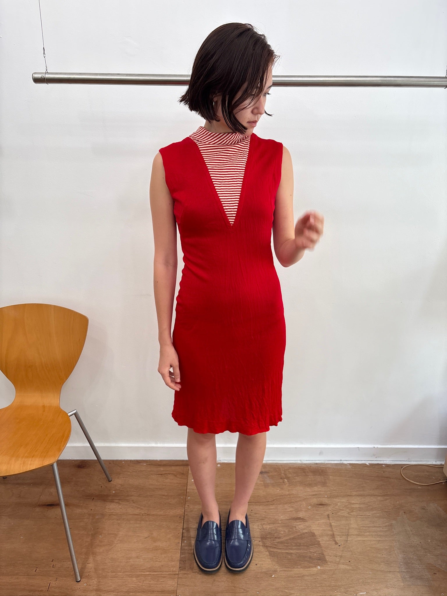 red dress