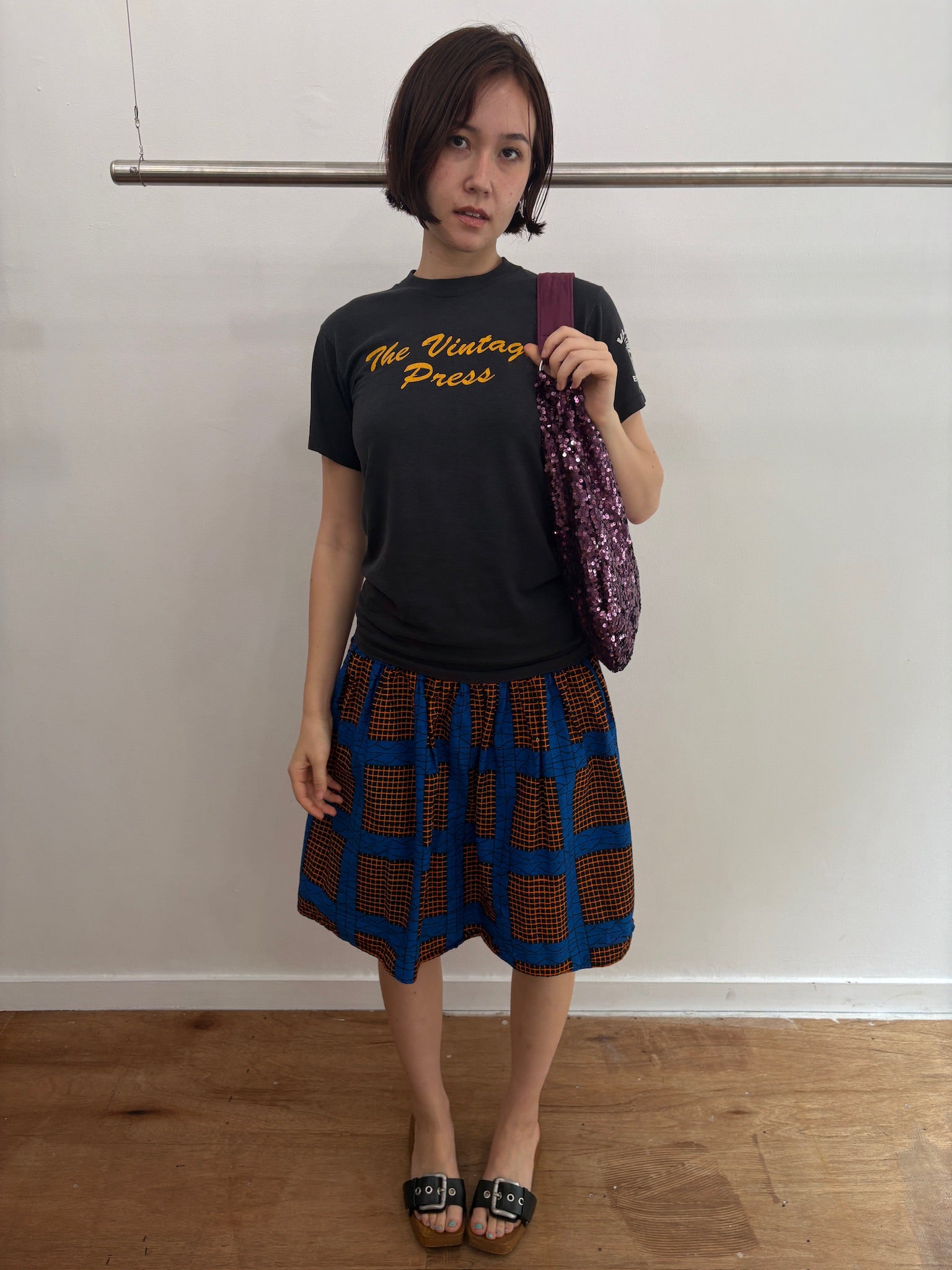 Mosaic pattern skirt