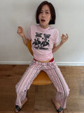 80s pink tee
