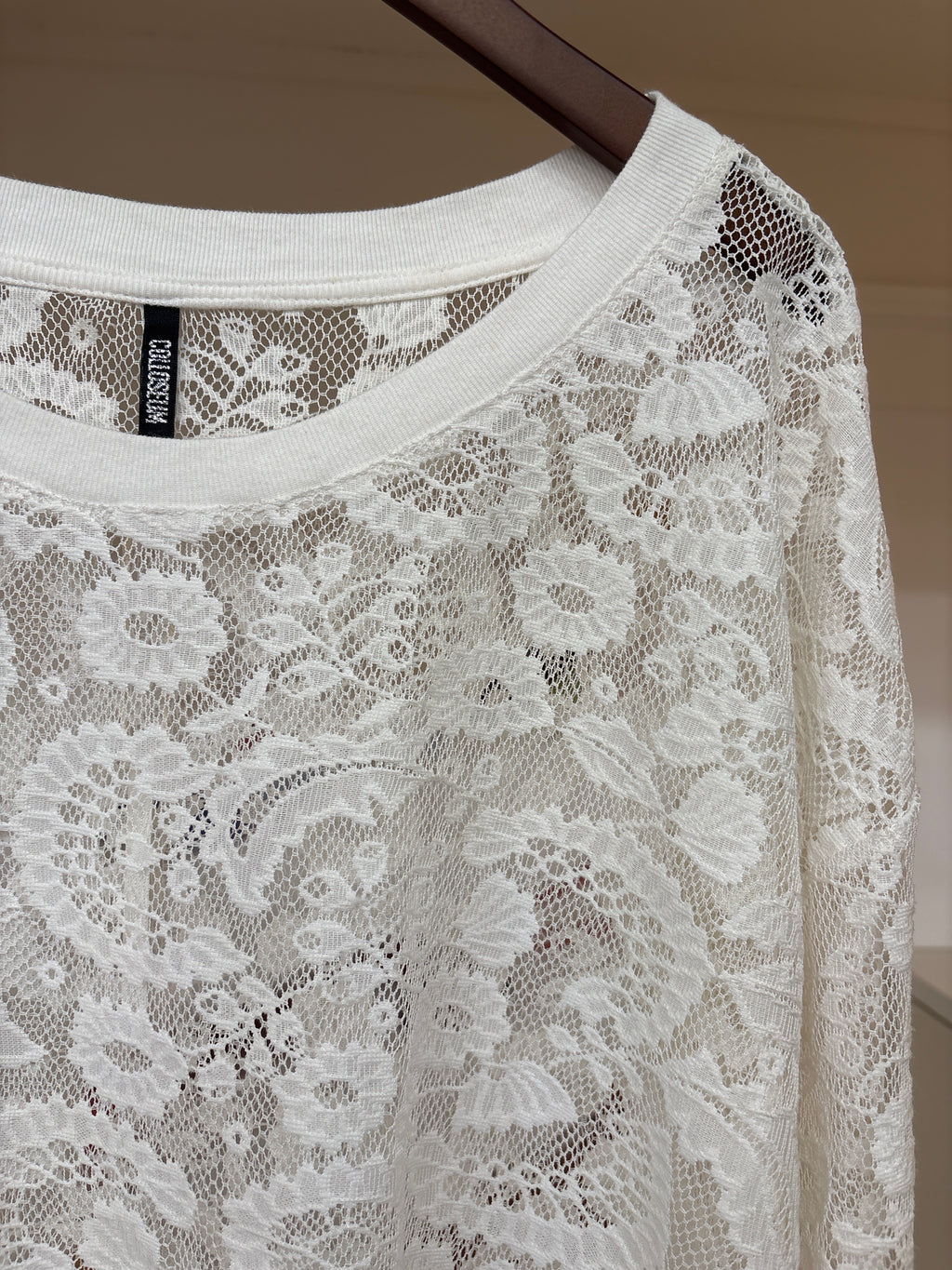 white lace pullover