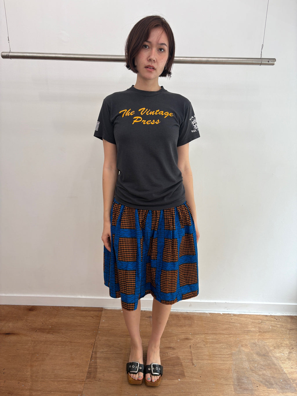 Mosaic pattern skirt