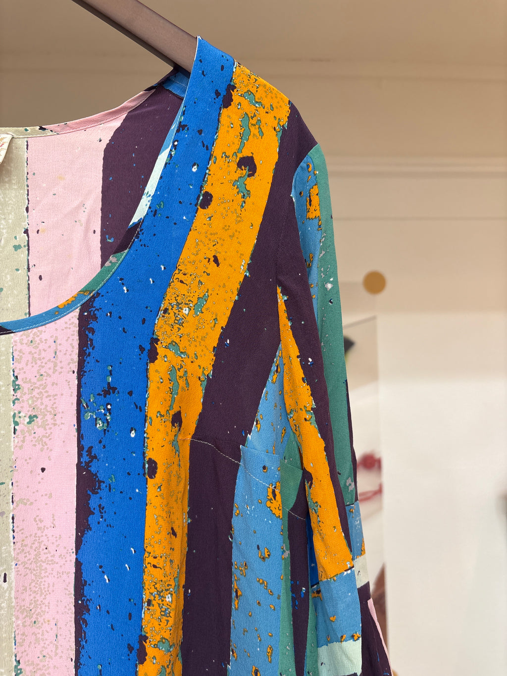 multi stripe tunic