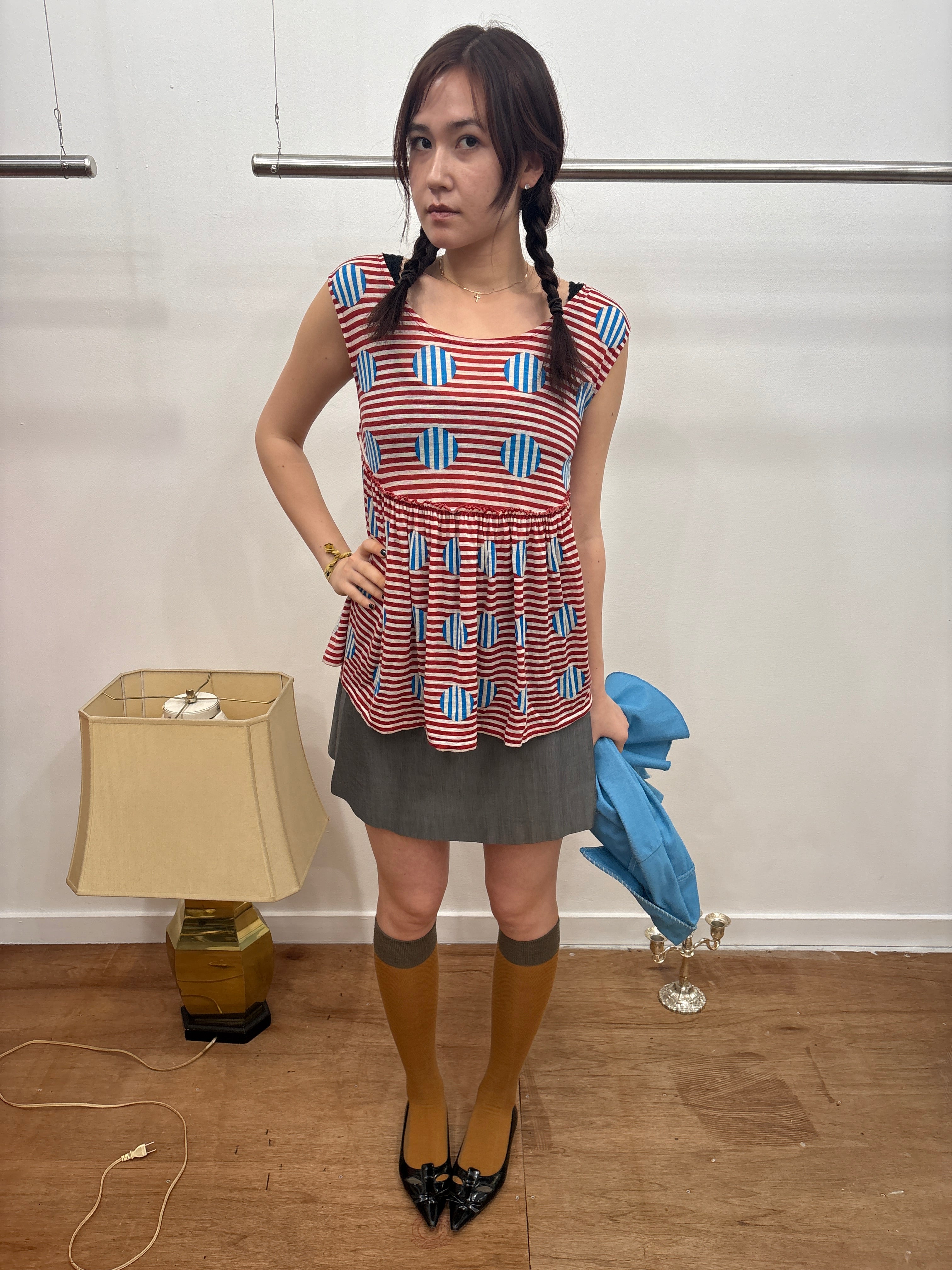 A.P.C. gray skirt