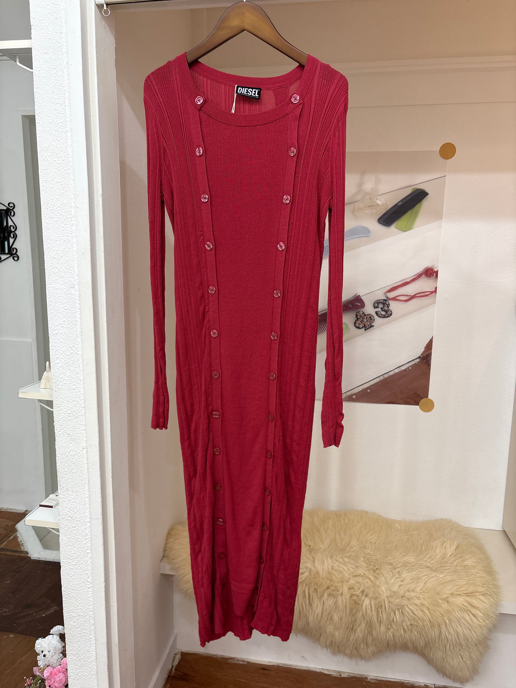 DIESEL pink dress/cardigan