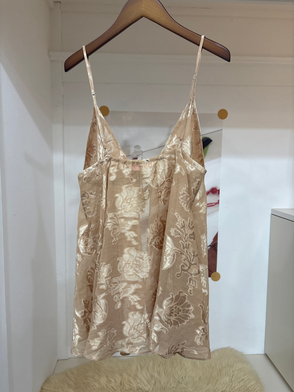 pattern beige cami