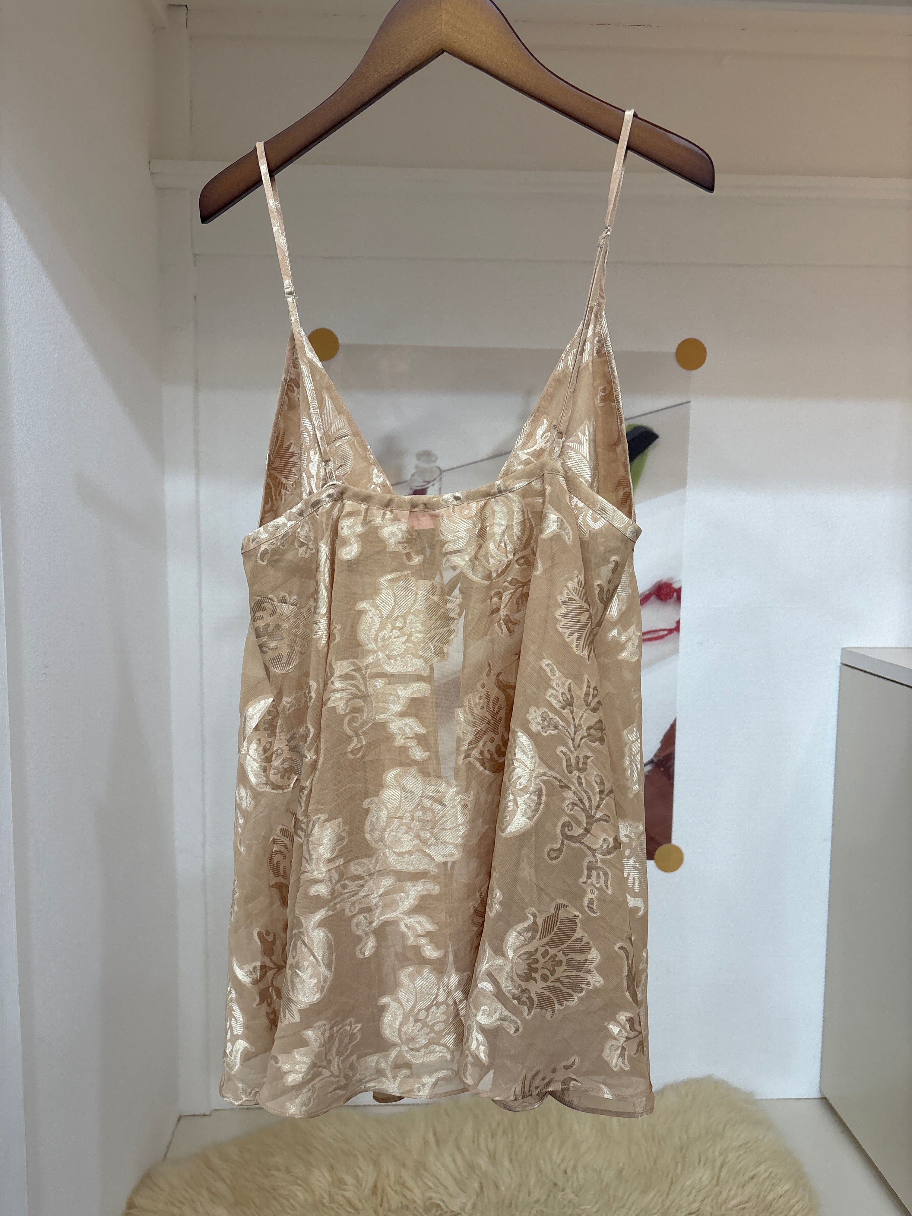 pattern beige cami