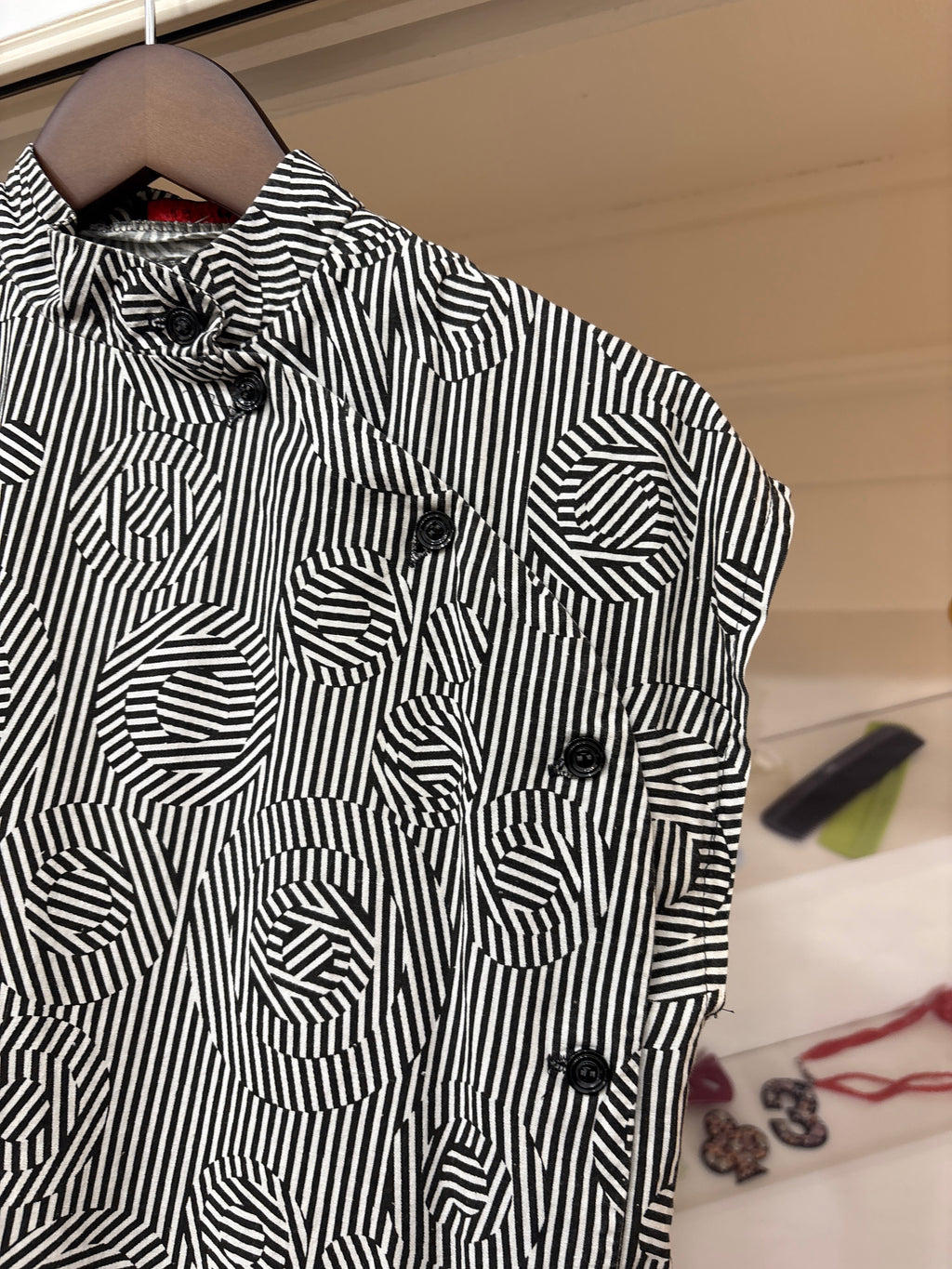 geometric pattern dress