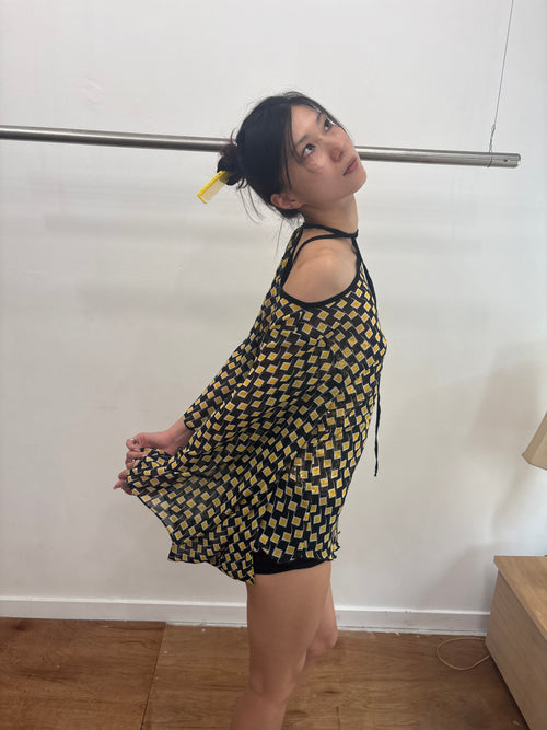 geometric pattern tunic