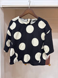 dot denim top