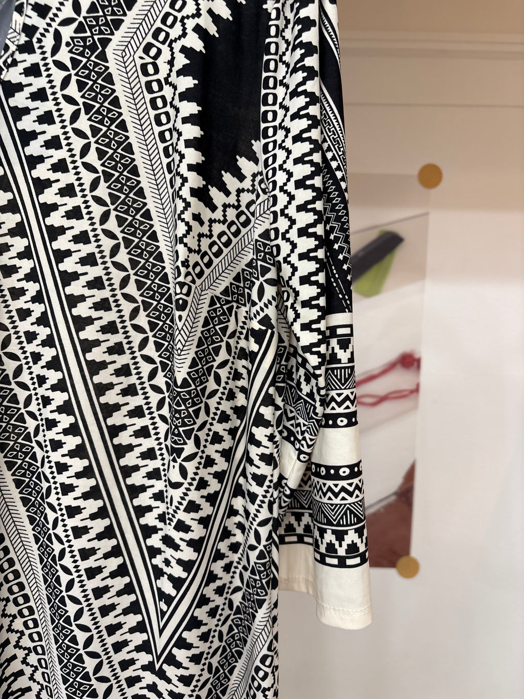 geometric pattern dress