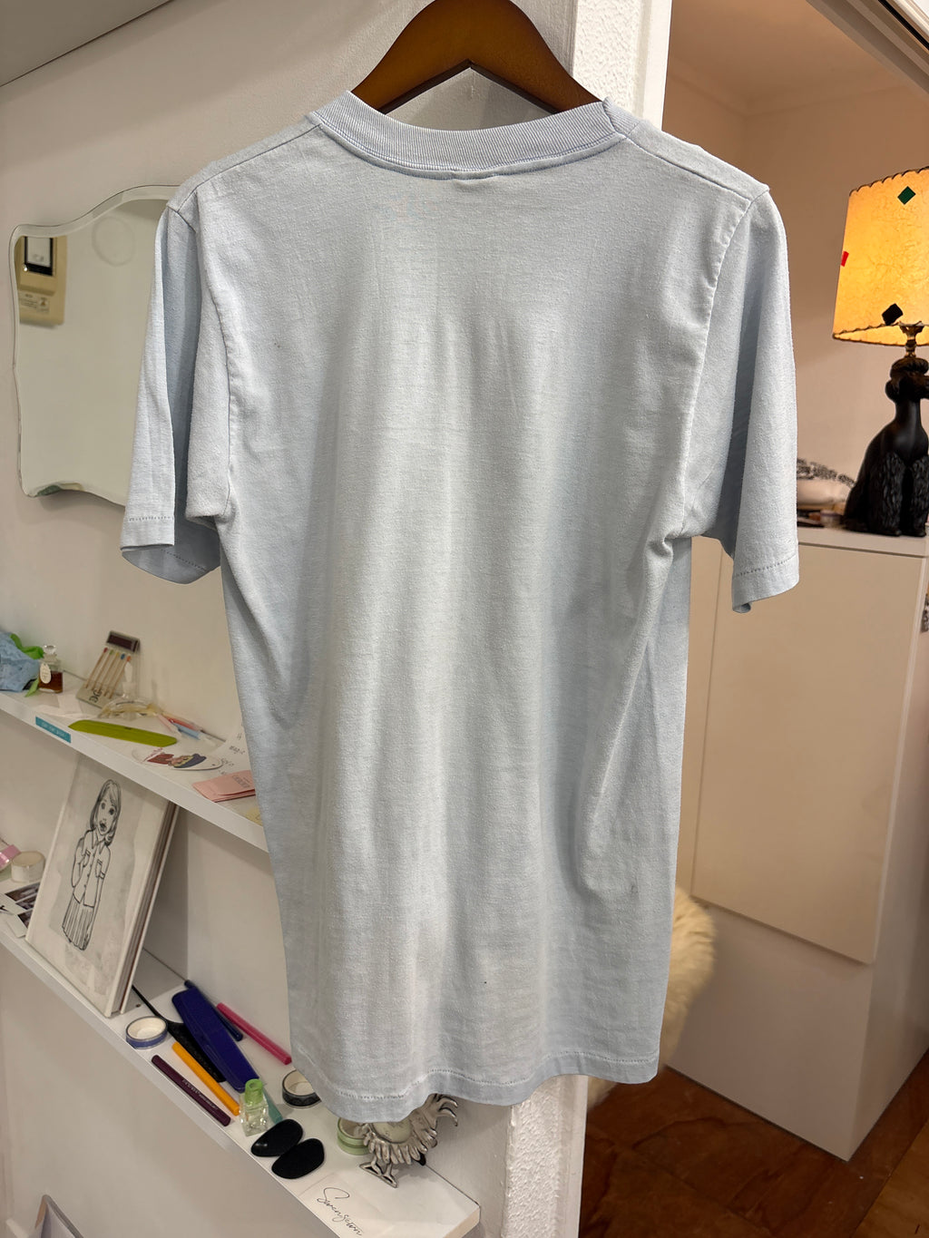 sky blue tee