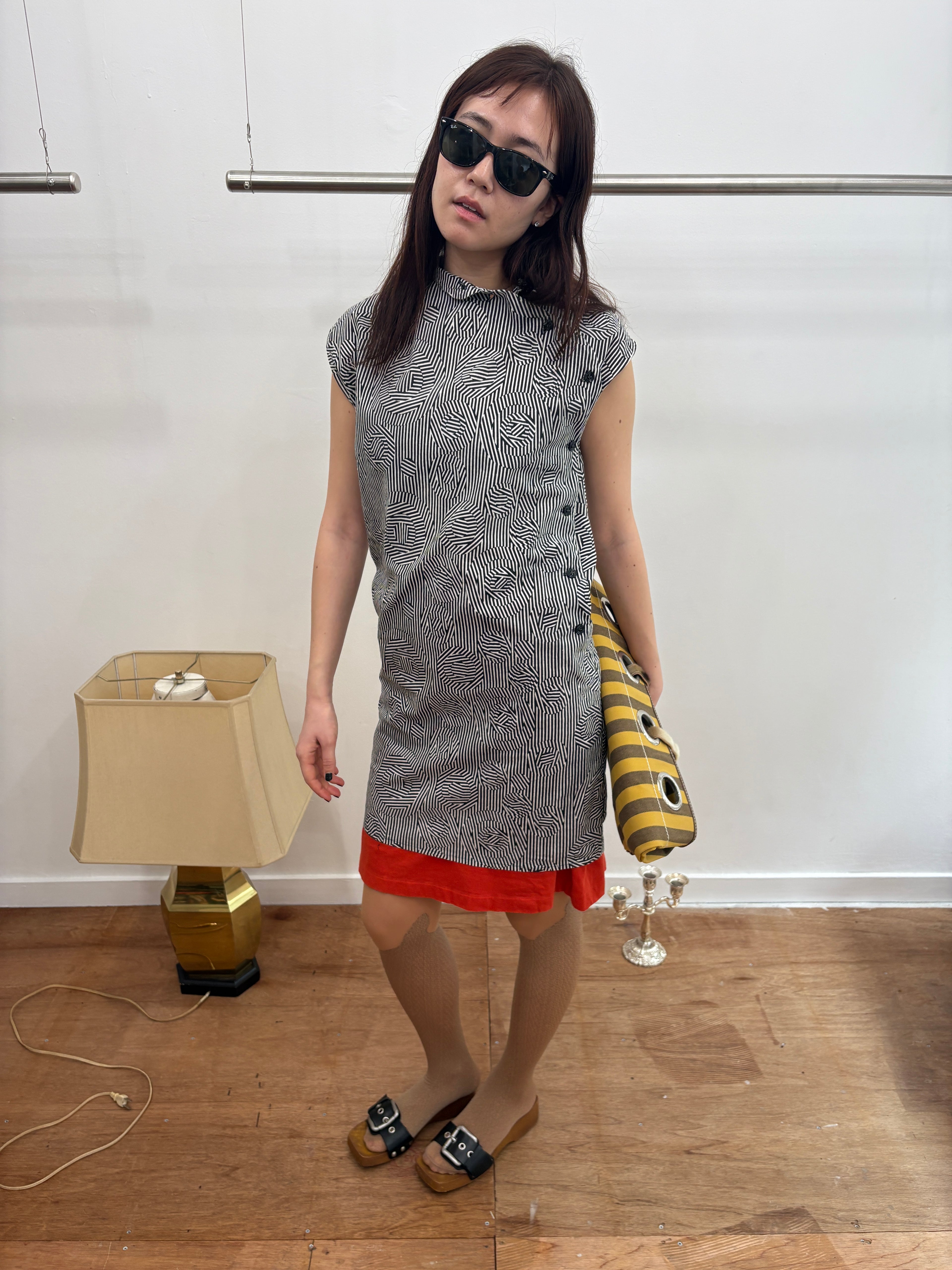 geometric pattern dress