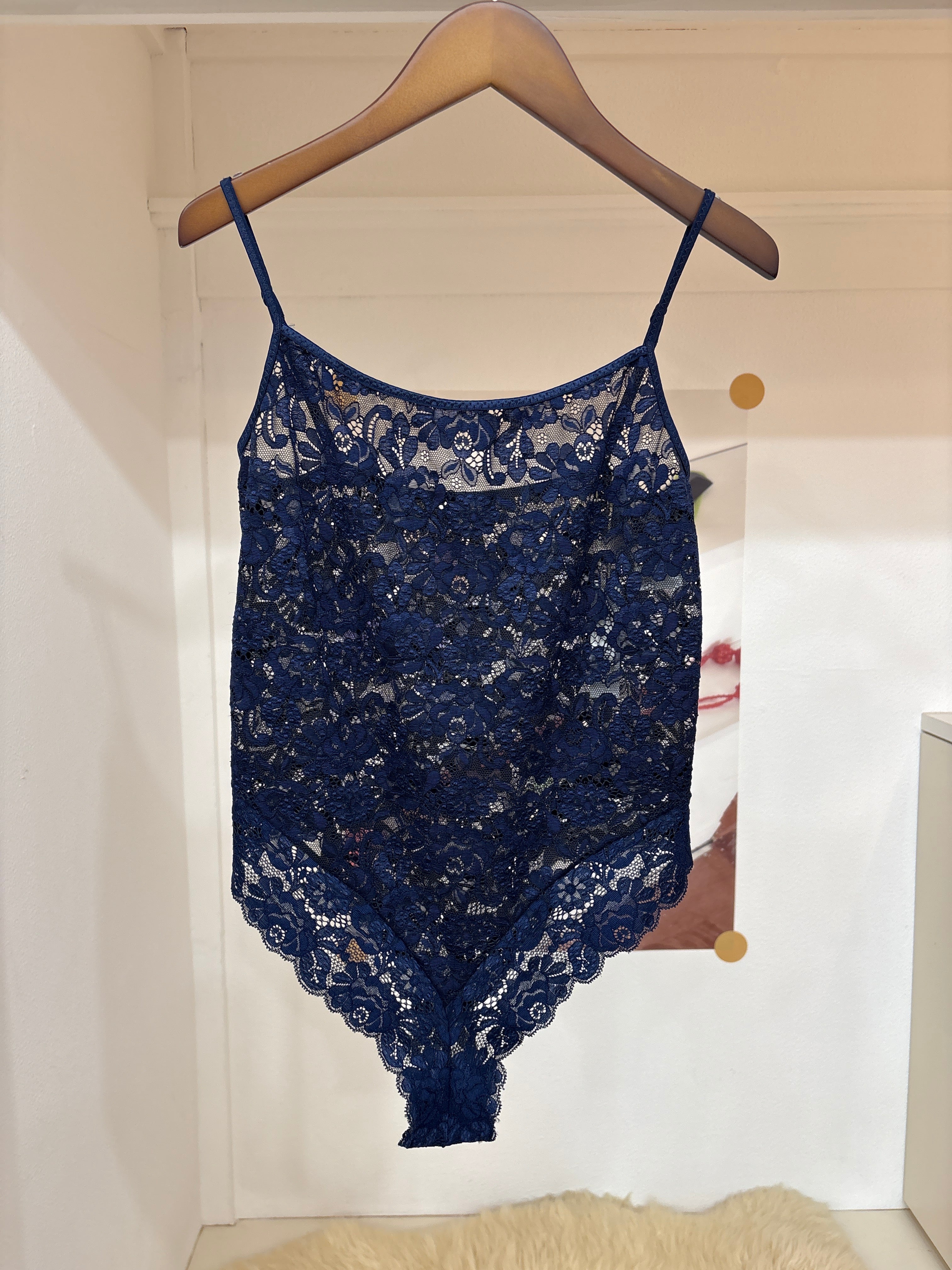 navy lace bodysuit