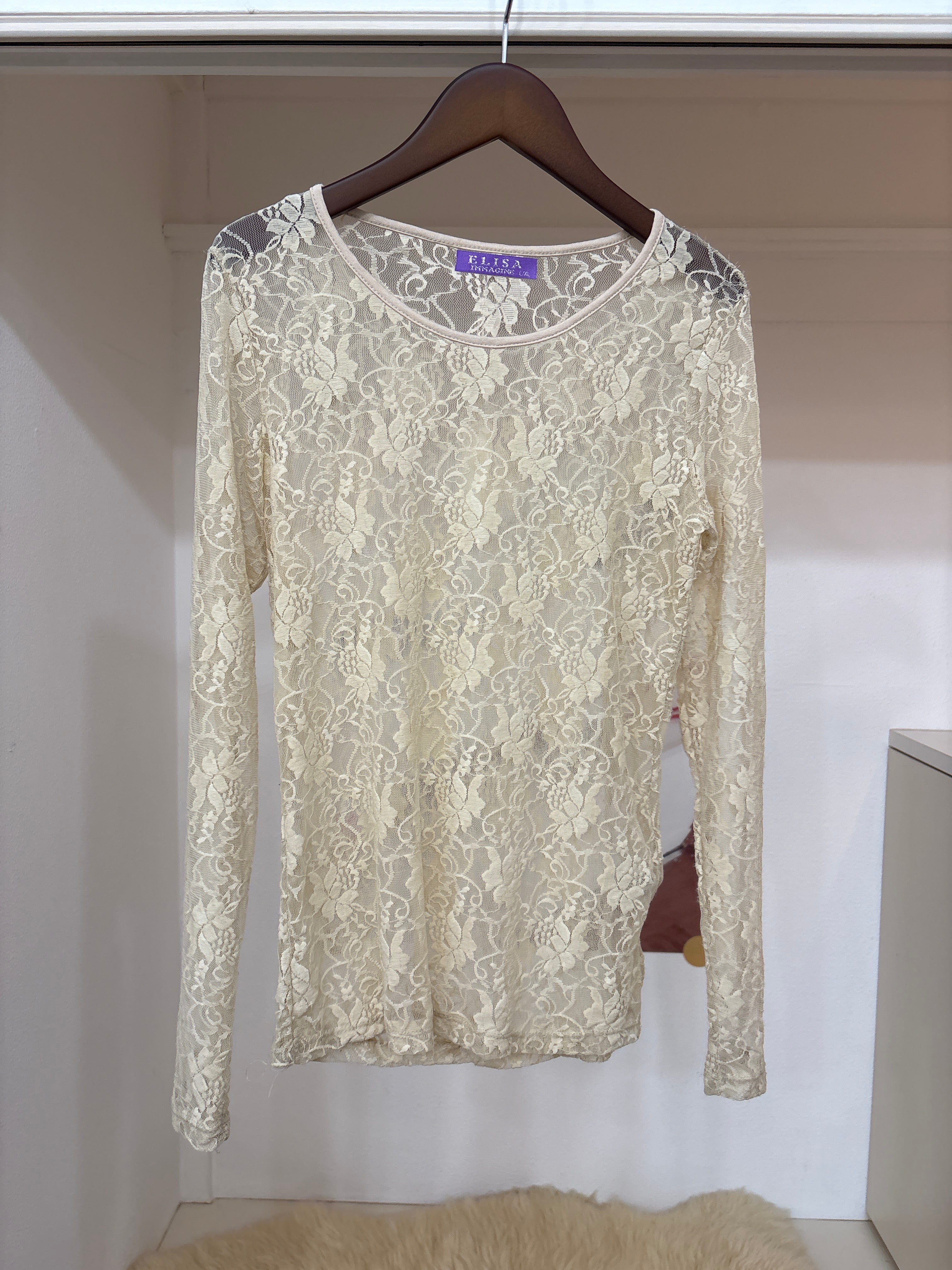 ivory lace top