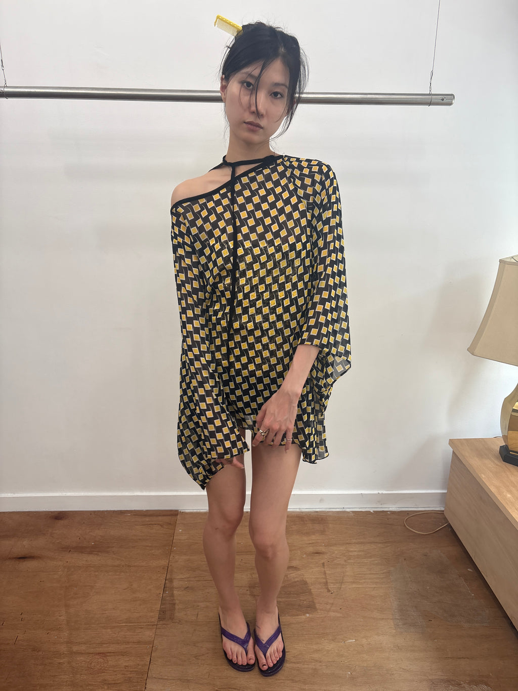 geometric pattern tunic