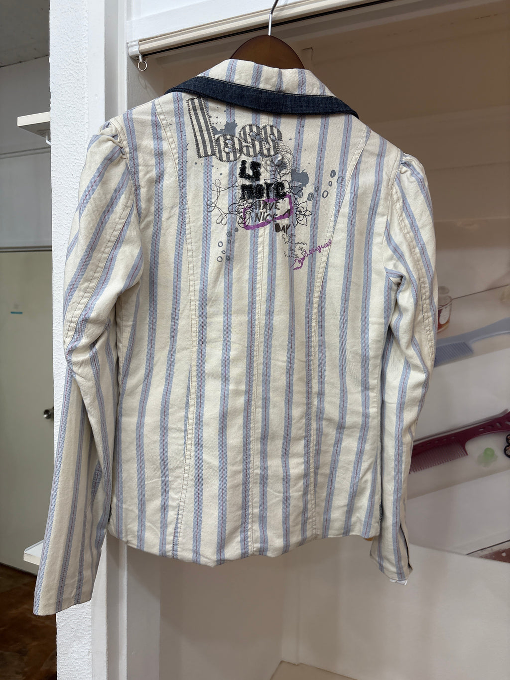 desigual stripe jacket