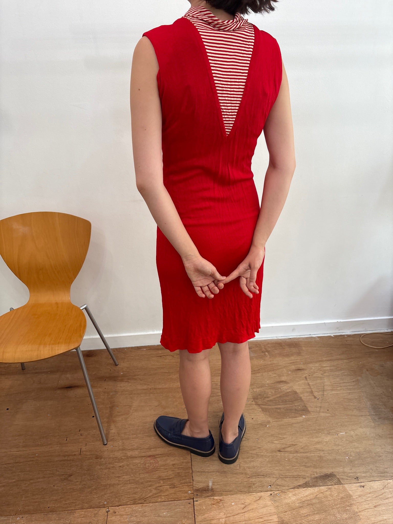 red dress