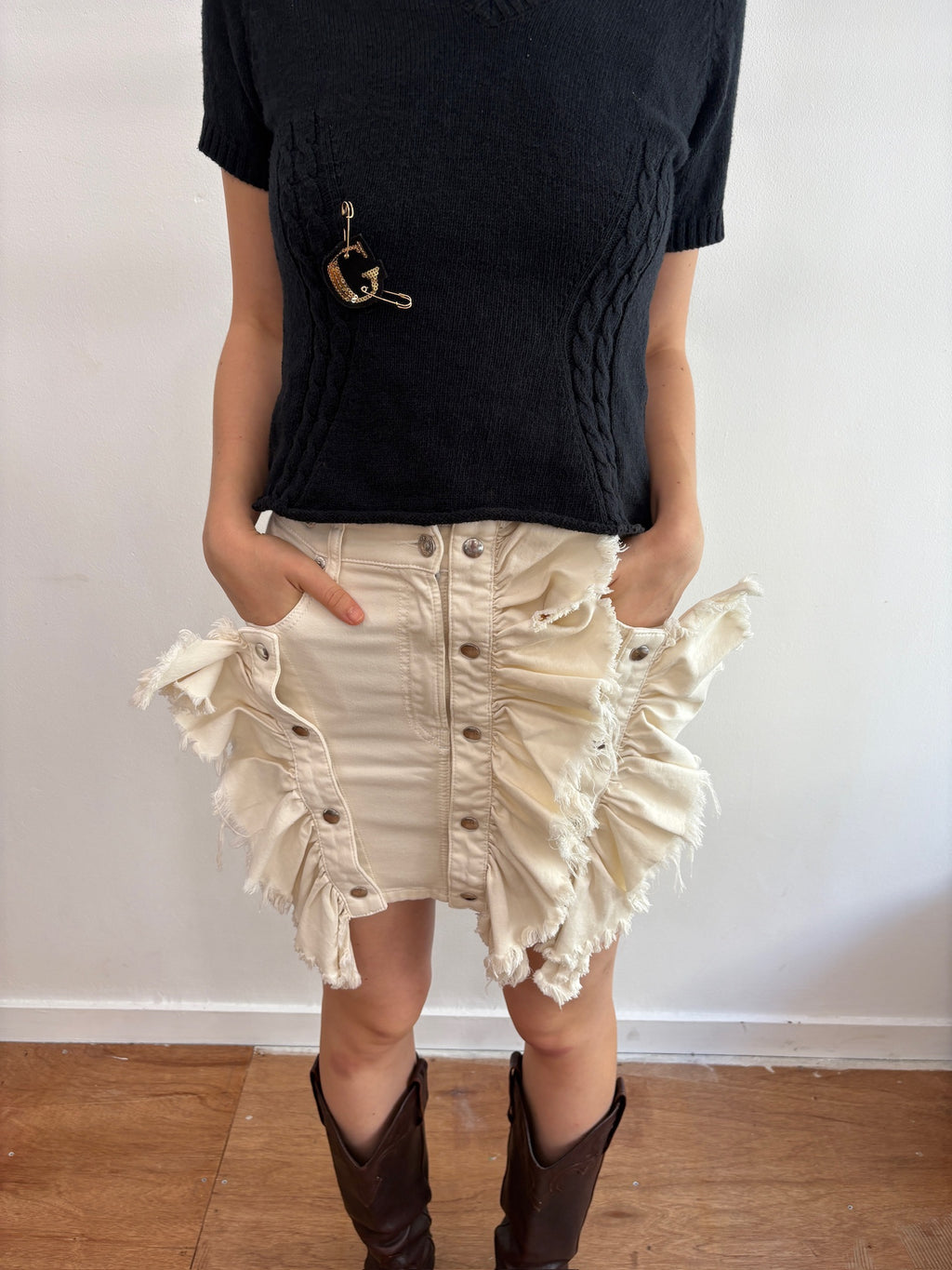 Diesel frill skirt