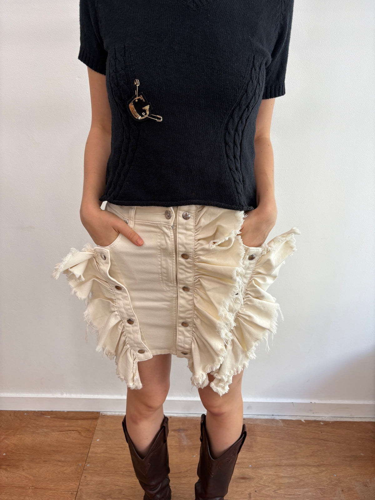 Diesel frill skirt