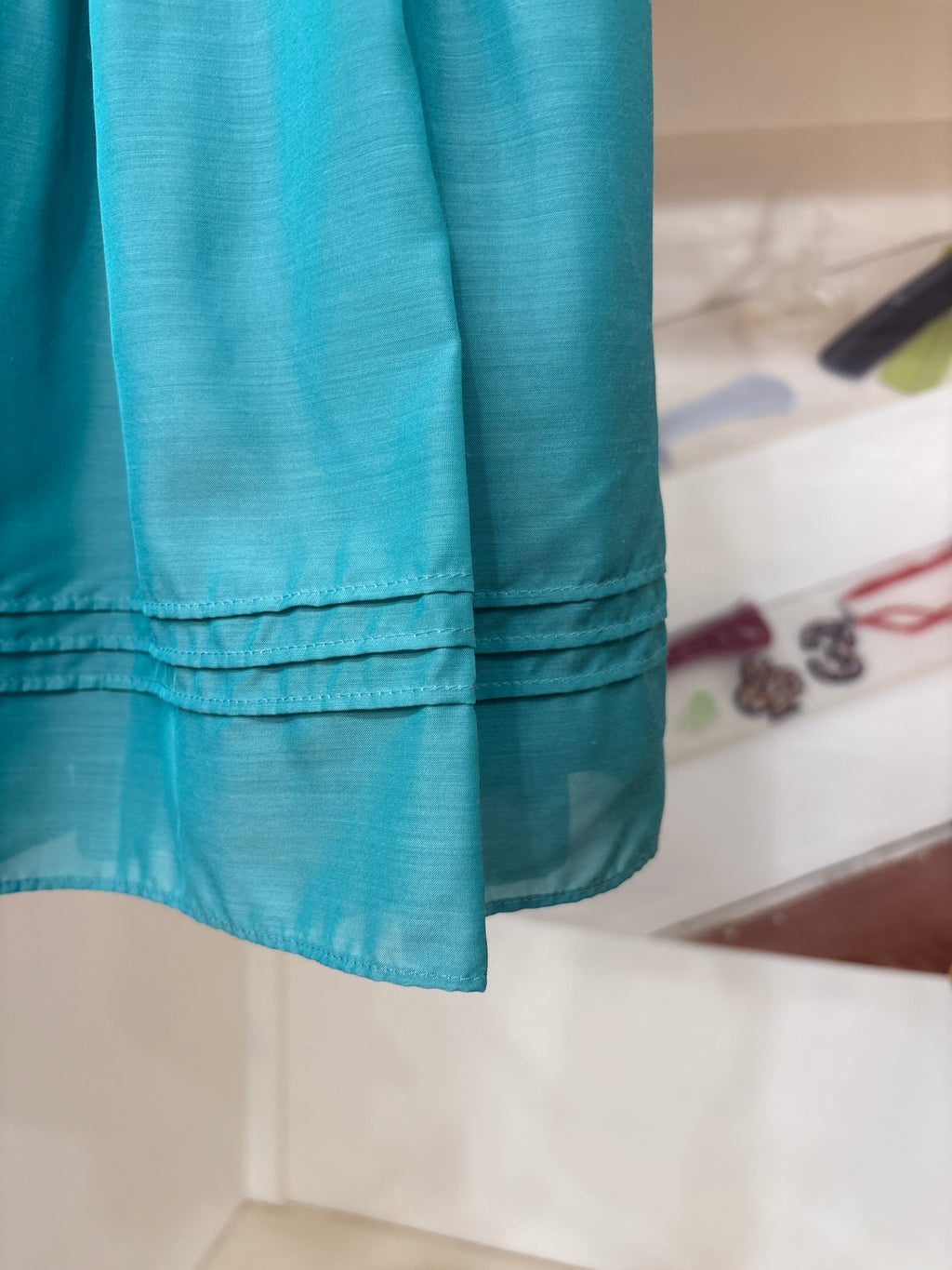 Mackintosh turquoise flare skirt