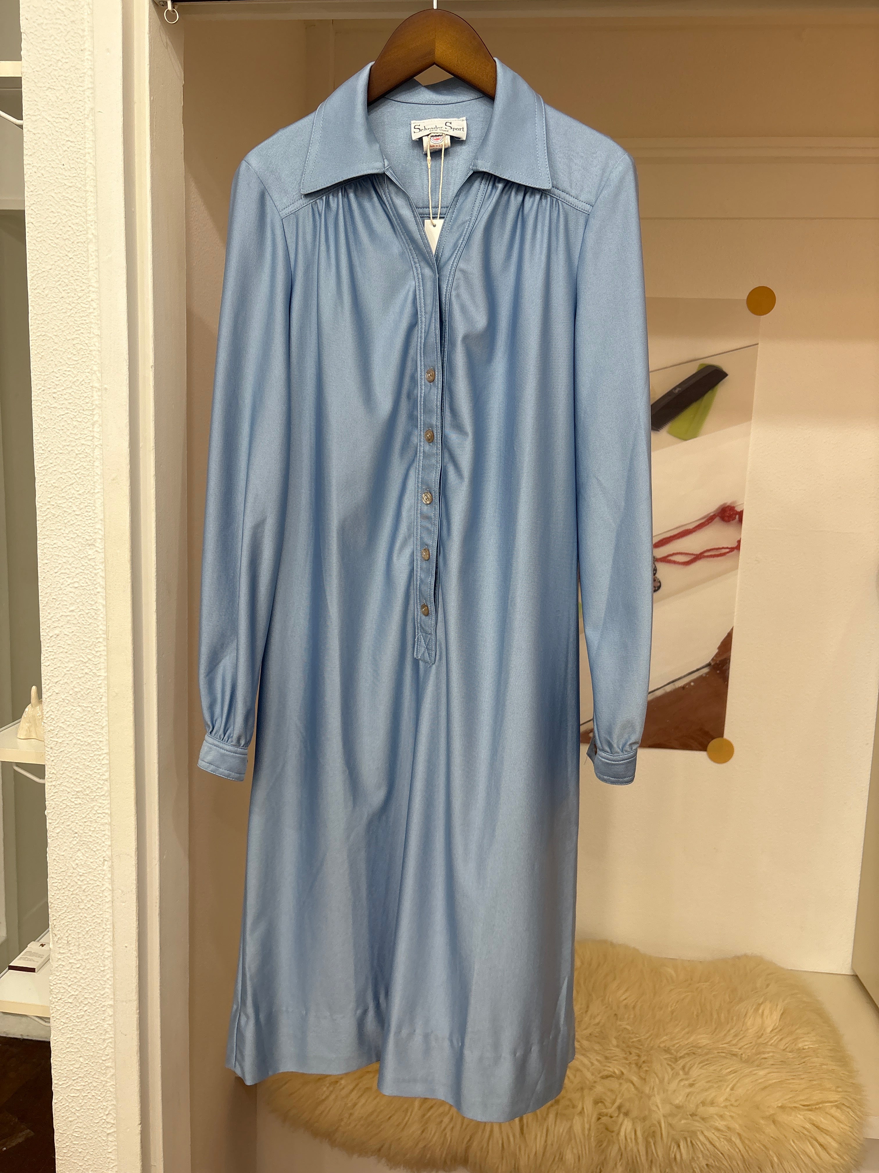 sky blue dress