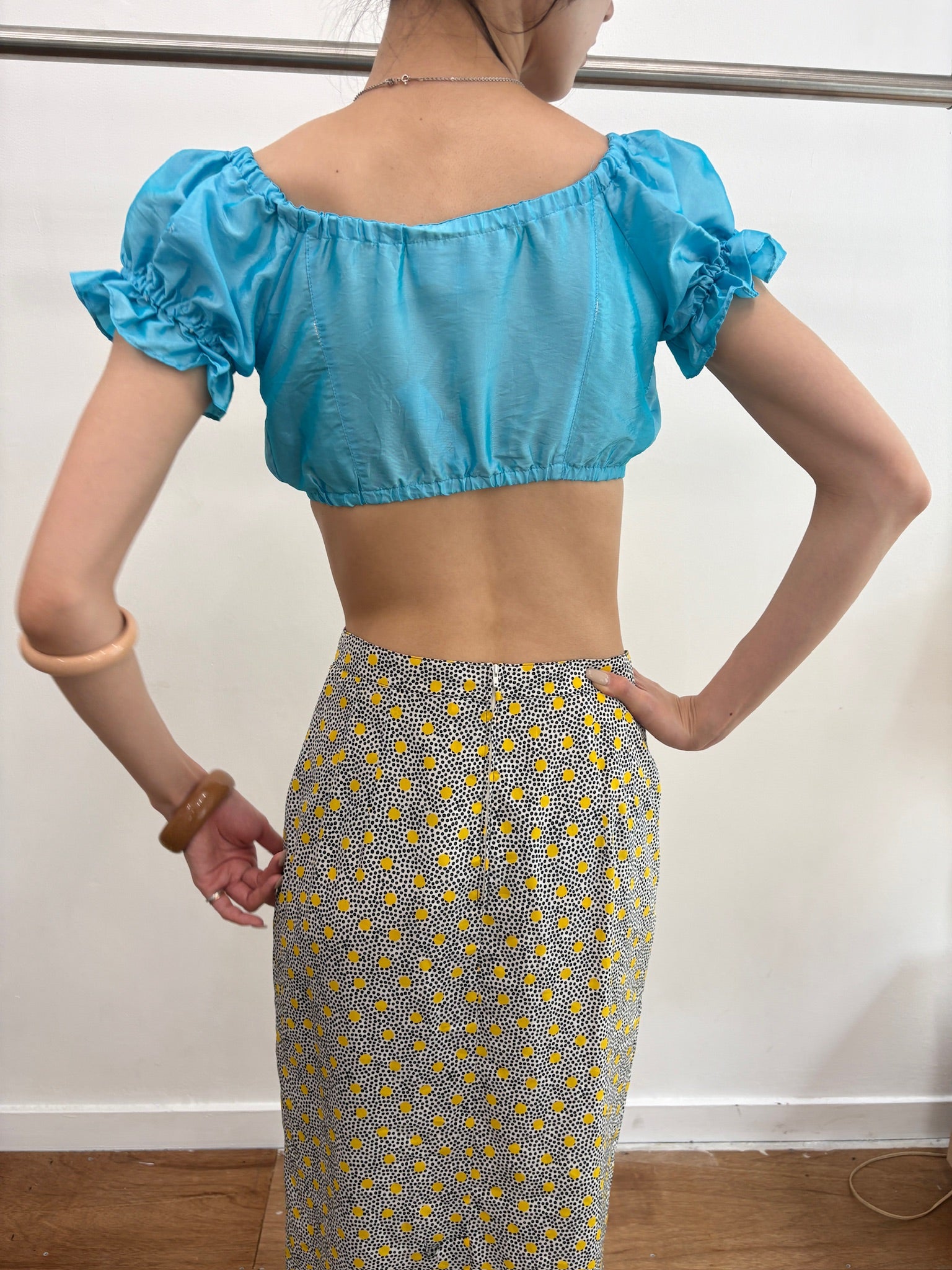 skyblue blouse