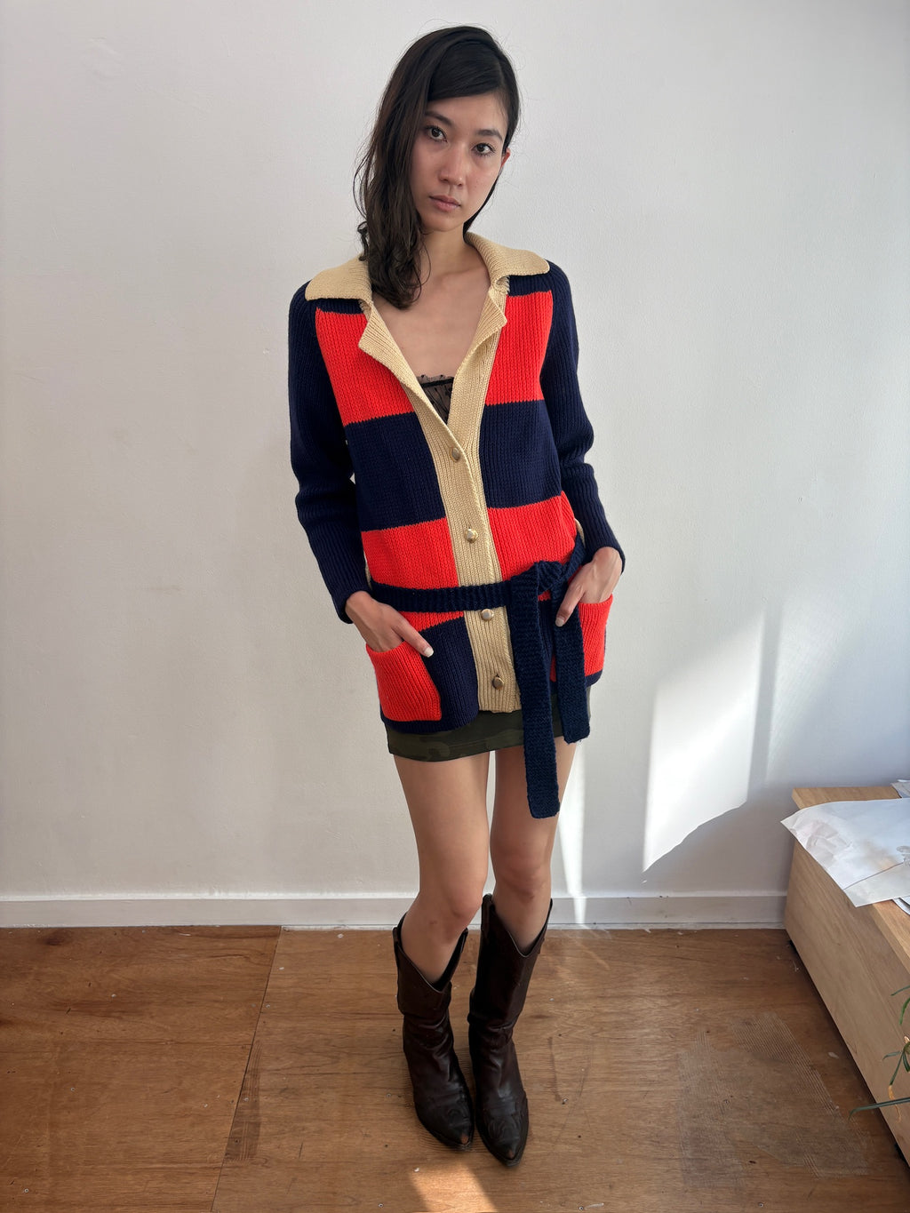 border knit jacket
