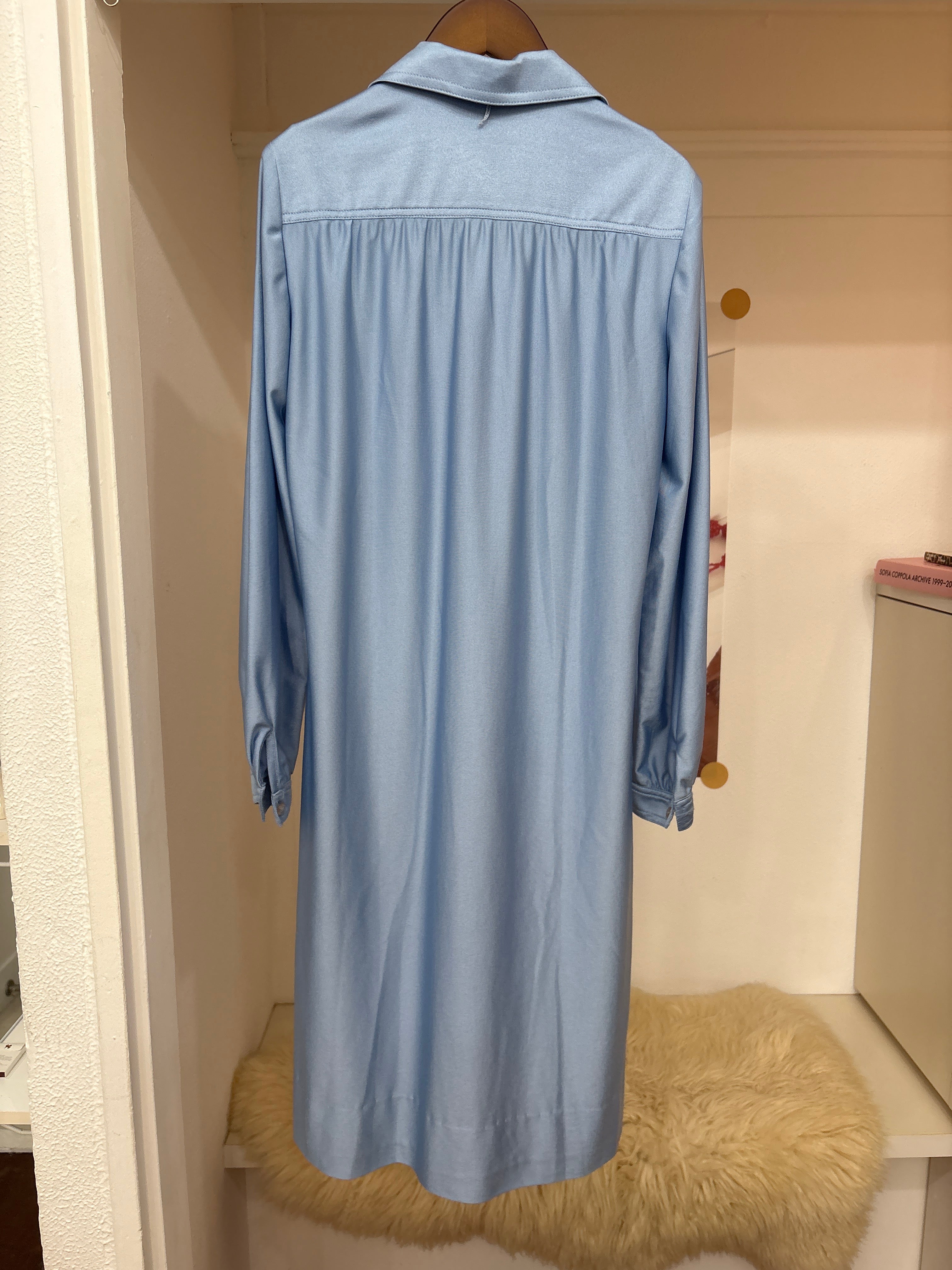 sky blue dress