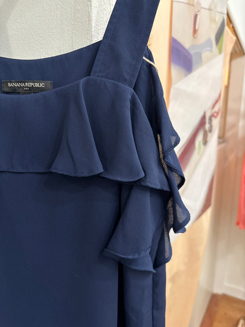 navy frill cami