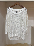 white lace pullover