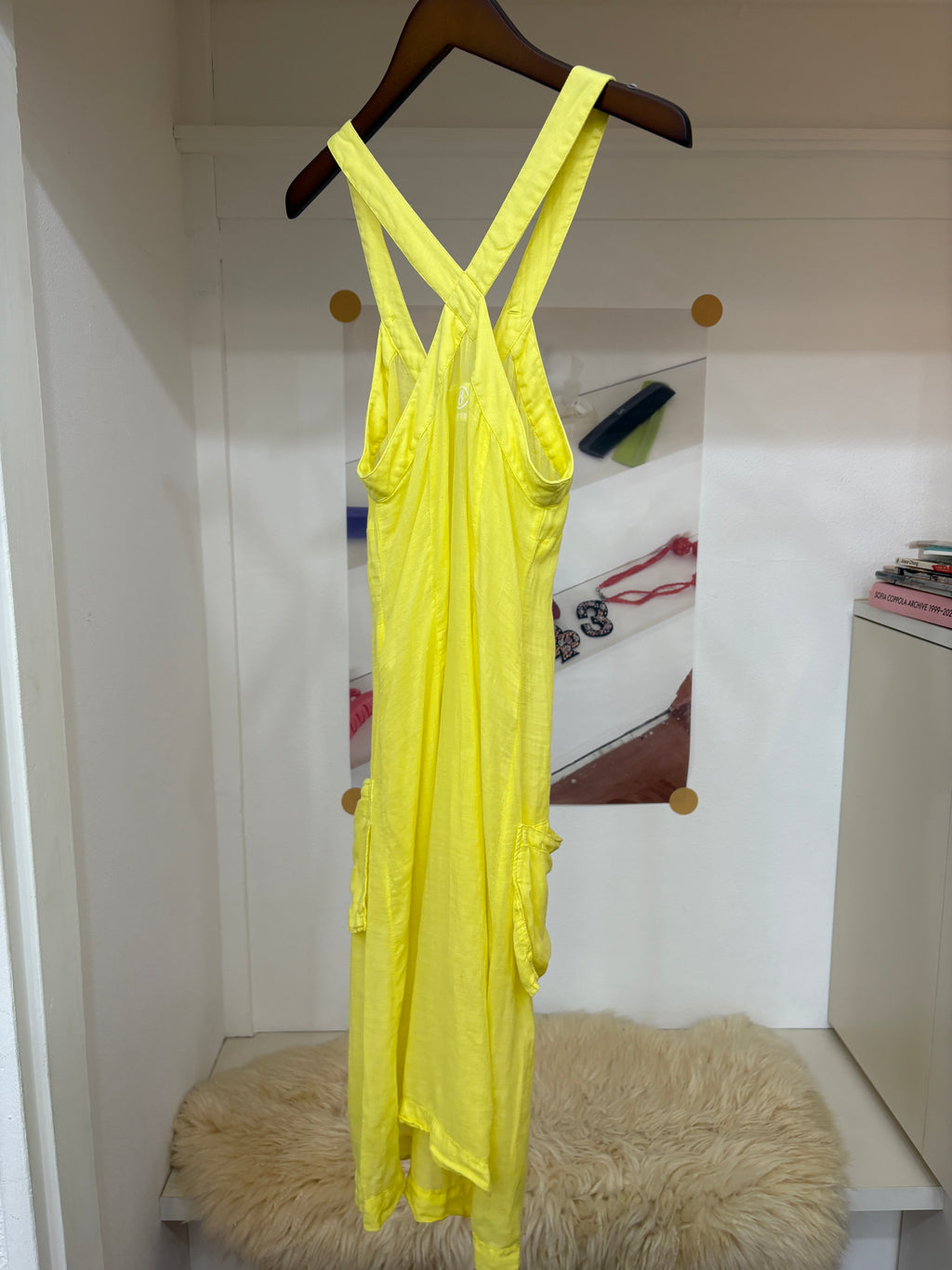 maison margiela kokonoe yellow dress
