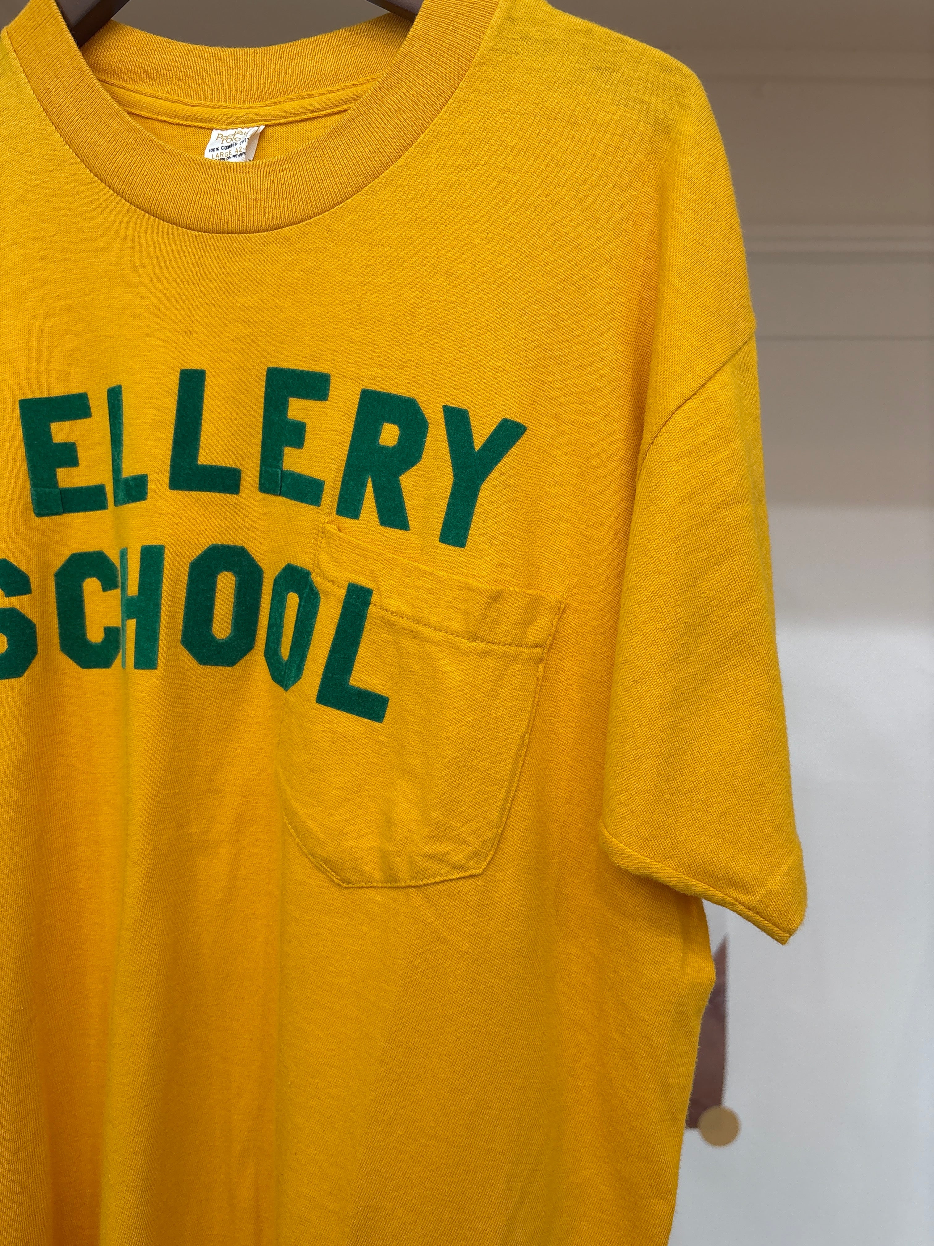 80's yellow tee
