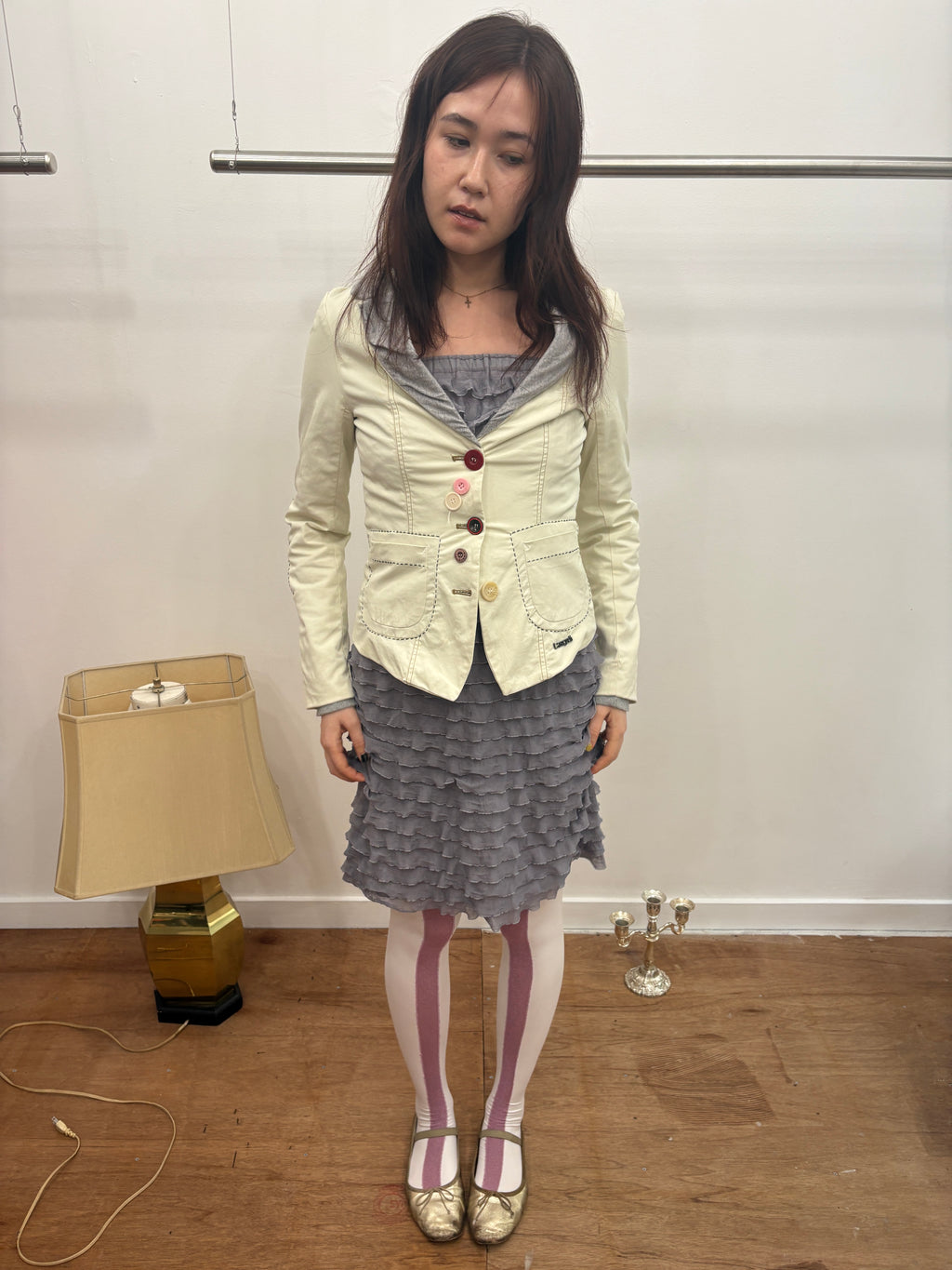 desigual white jacket